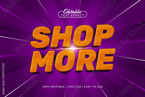 shop more editable text effect with a sale and offer text style