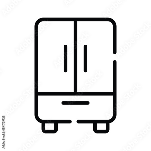 Grab this outline icon of home kitchen cupboard