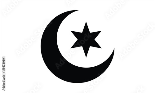 Night sky celestial body silhouette