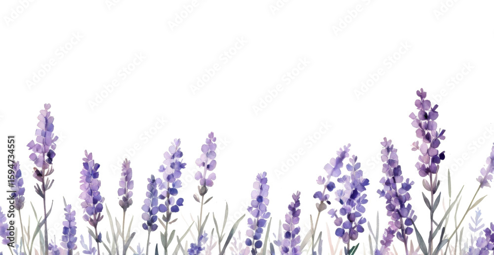 Naklejka premium lavender flowers isolated on transparent background. PNG file