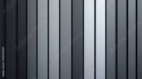 Wallpaper Mural Abstract Gradient Stripes in Monochrome Shades of Grey and Black Torontodigital.ca