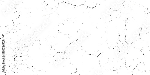 A close-up, high-contrast, black and white photograph showcasing a network of fine, intricate cracks on a textured surface, resembling dry earth or aged paint.