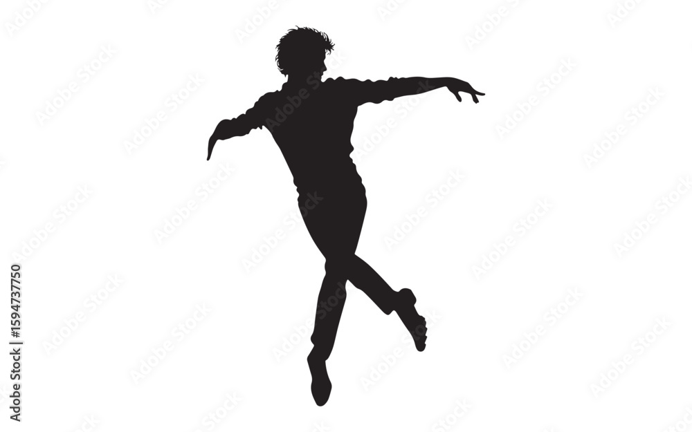 Male Singers Silhouette Vector Duo Vocal Performance Illustration Male Singers Silhouette Vector Duo Vocal Performance Illustration