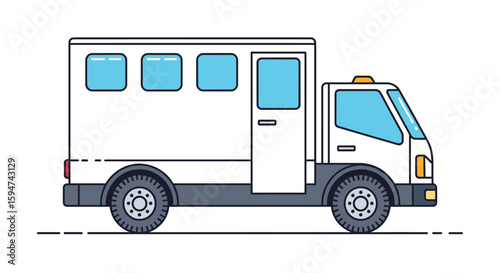 Secure transportation vehicle designed for safe delivery of valuable goods and cash securely