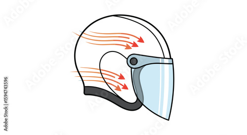 Motorcycle helmet ventilation system airflow dynamics and cooling efficiency for rider comfort