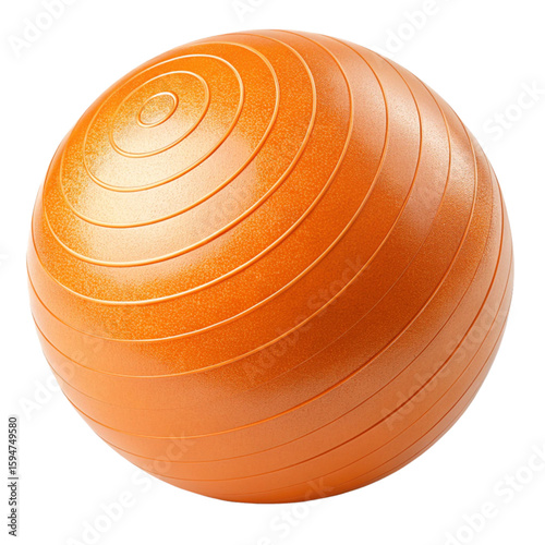 Bright Orange Fitness Ball for Dynamic and Energetic Sessions