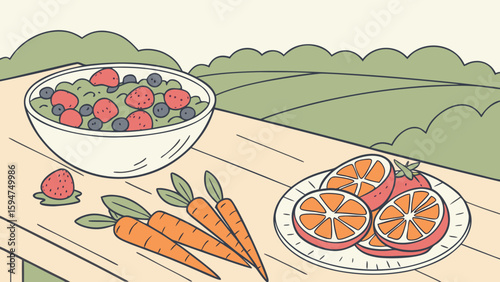 Mental health in modern style, thoughtful mood - vector illustration