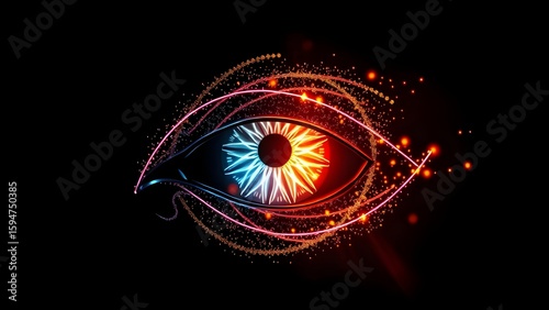 Visual representation of artificial vision and future innovation