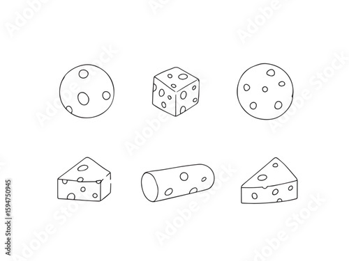 mozzarella clear line art