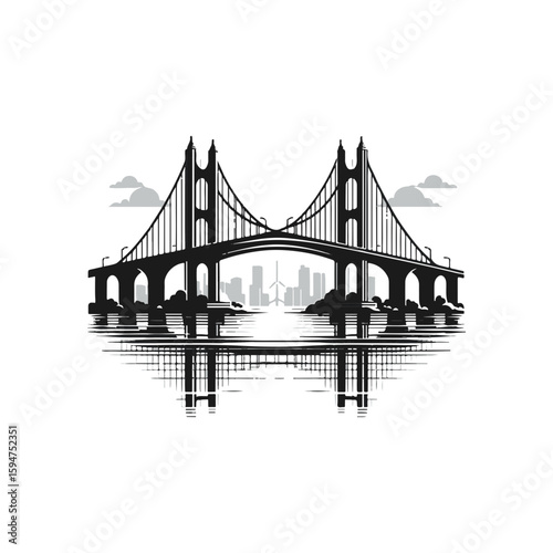 Bridge silhouette for connection