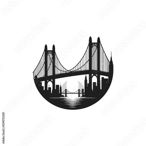 Bridge silhouette for connection