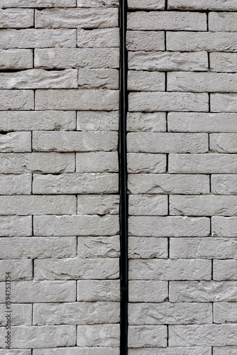 Pavage de fausses pierres pour décorer un mur