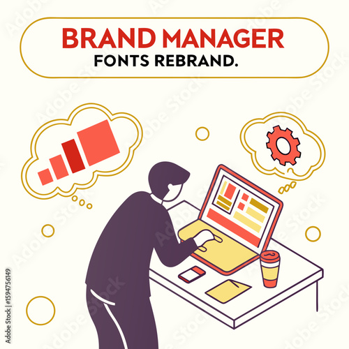 Brand Manager Developing Font Rebranding Strategy