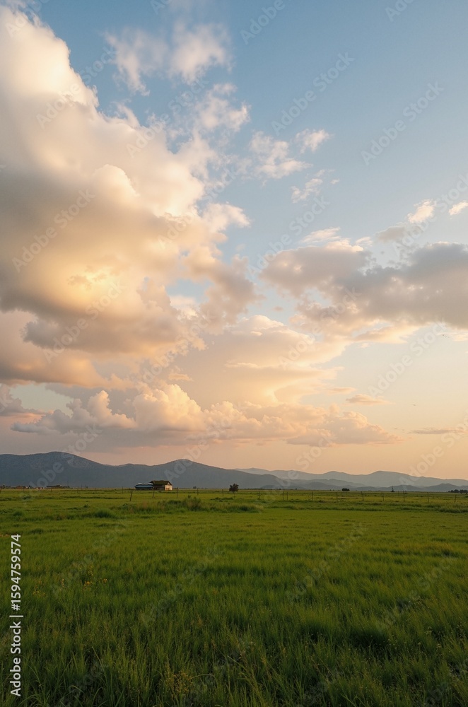 Fototapeta premium Almond-Tinted Wonders Underneath the Horizon