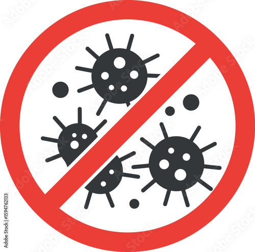 No virus symbol