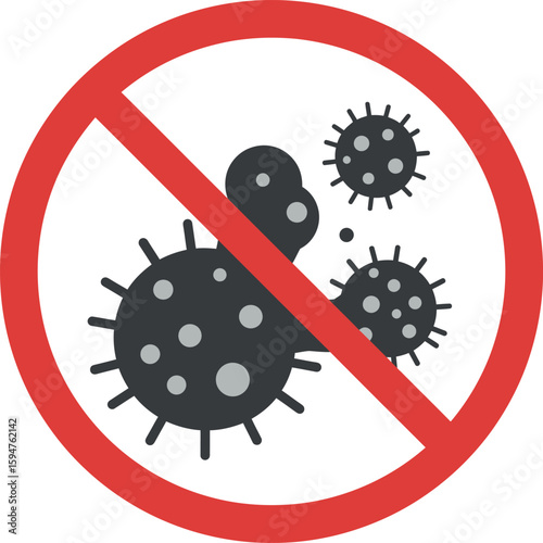 No virus symbol