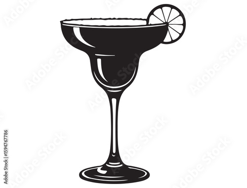 MARGARITA GLASS SILHOUETTE
