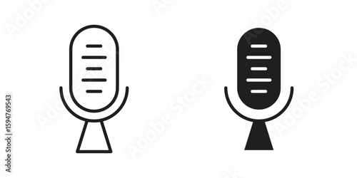 Voice recognition icon vector, solid illustration, pictogram isolated color editable