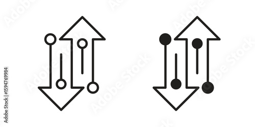 Transfer icon vector, solid illustration, pictogram isolated color editable