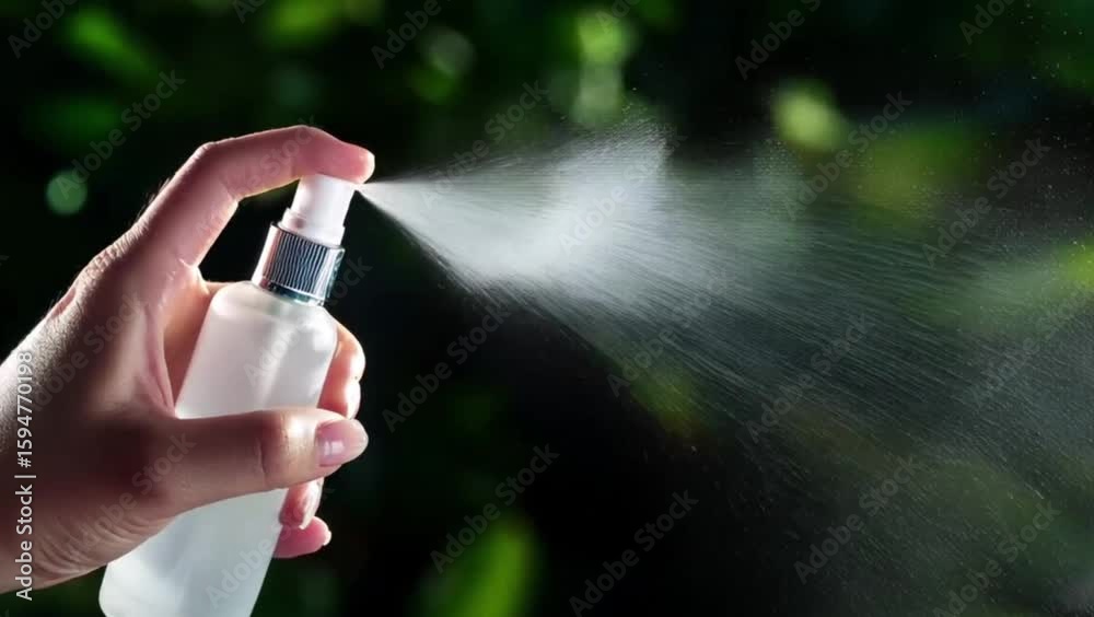 Spray in hand,perfume. eau de toilette, perfume spray, spray, video in high quality