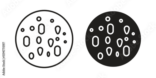 Thalassaemia icon vector, solid illustration, pictogram isolated color editable