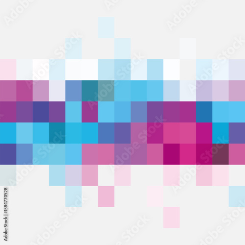 Colorful Pixel Wave Pattern in Blue, Pink, and Purple Tones