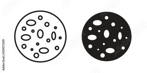 Leukemia icon vector, solid illustration, pictogram isolated color editable