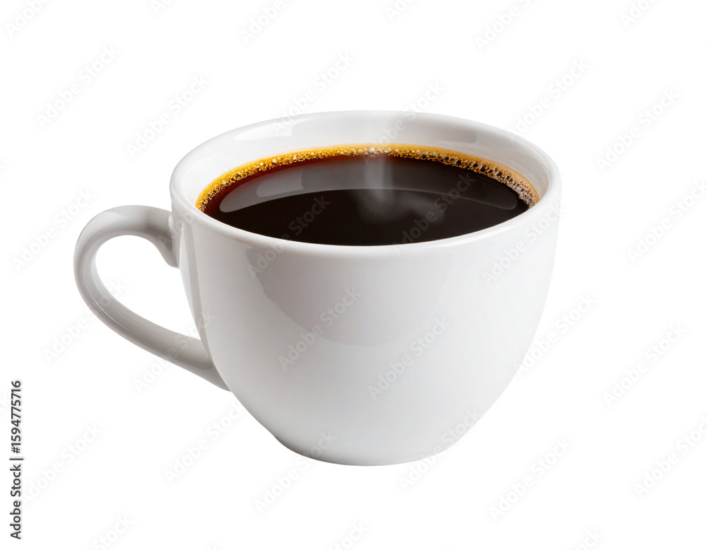 custom made wallpaper toronto digitalCoffee Cup with Steam Rising, Side View, Minimalist Style, PNG Transparent 