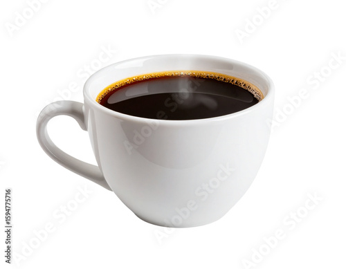 Wallpaper Mural Coffee Cup with Steam Rising, Side View, Minimalist Style, PNG Transparent  Torontodigital.ca