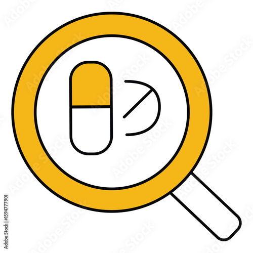 Find Drug Location Vector Icon For Pharmacy