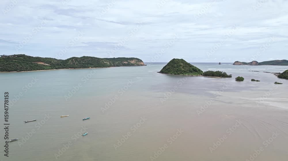 Explore stunning aerial views of Lombok island's natural beauty in Indonesia Explore stunning aerial views of Lombok island's natural beauty in Indonesia