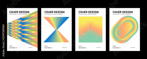 
Cover template with vibrant perspective geometric prism shapes. Design for social media, cover, banner, flyer.
