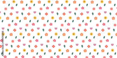 Seamless Floral Pattern in Soft Colors