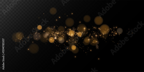 gold bokeh transparent 2