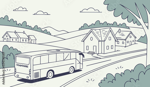 bus in the city