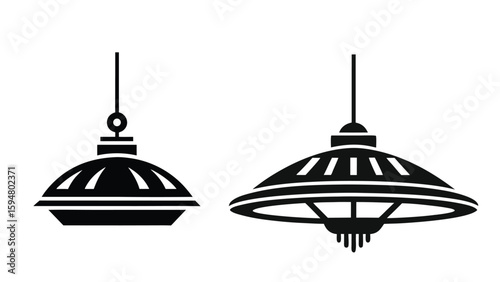 Vector illustration of birds in a bird cage icon for restaurant menu and kitchen decoration design