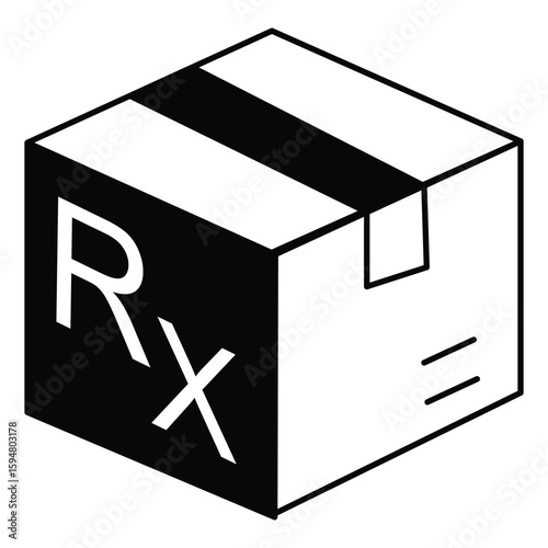 Pharmacy Price Tag Vector Icon Illustration
