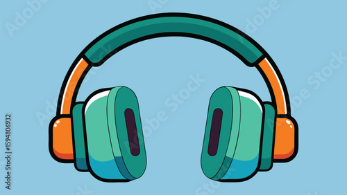 Modern wireless stereo headphones for listening to music