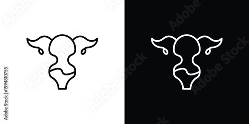 Pelvic inflammatory disease icon linear icon. Line with editable stroke