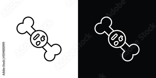Multiple myeloma icon linear icon. Line with editable stroke