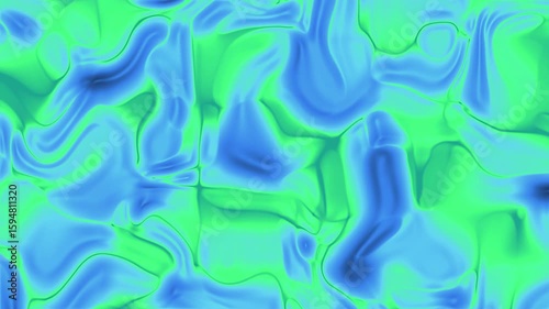 animated green blue gradient Abstract flowing design with a blend of blue and green, creating a smooth, liquid-like dynamic background with an organic feel and fluid shapes