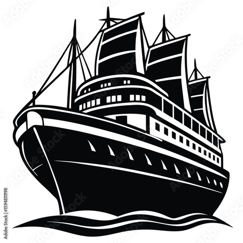 eaders escaping into their books while reading stories, adventures and tales. Brave hero rowing toward a large pirate boat. Scene and adventure