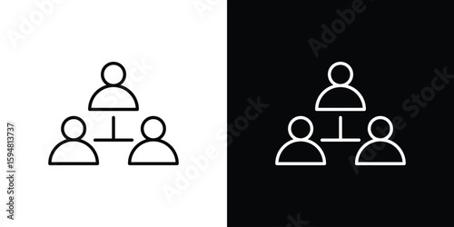 Coordinate icon linear icon. Line with editable stroke