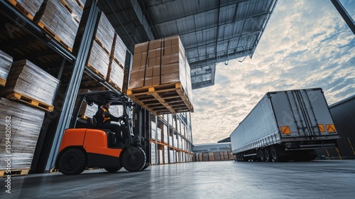 Efficient operation of forklift handling in warehouse logistics