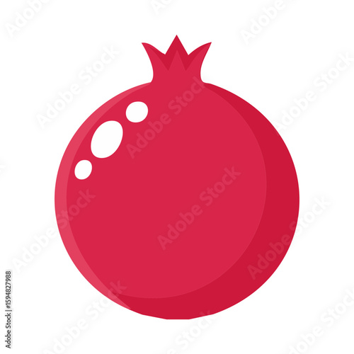 Pomegranate Icon Isolated o...