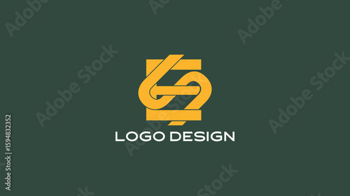 Bold ES monogram logo with circular interlocking style, perfect for personal brands or tech startups
