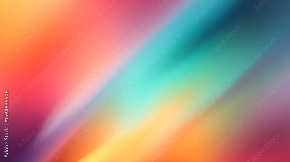 Obraz premium Colorful gradient background showcasing a smooth blend of warm and cool hues, creating an energetic atmosphere perfect for design and creative projects.