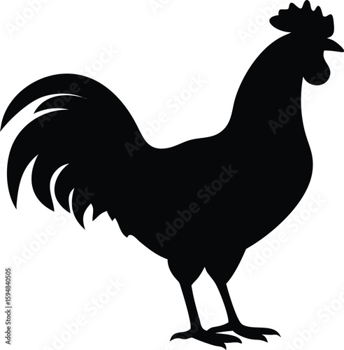 Rooster Silhouette Vector