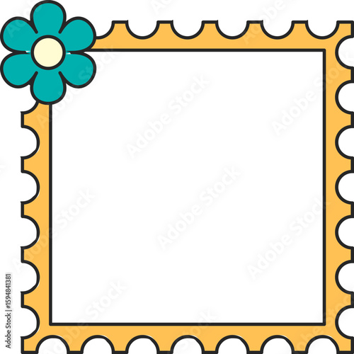 Cute Retro Polaroid Photo Frame Illustration
