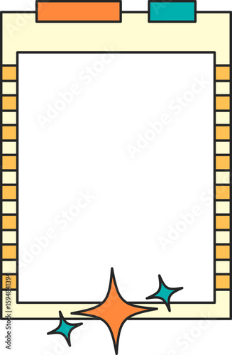 Cute Retro Polaroid Photo Frame Illustration